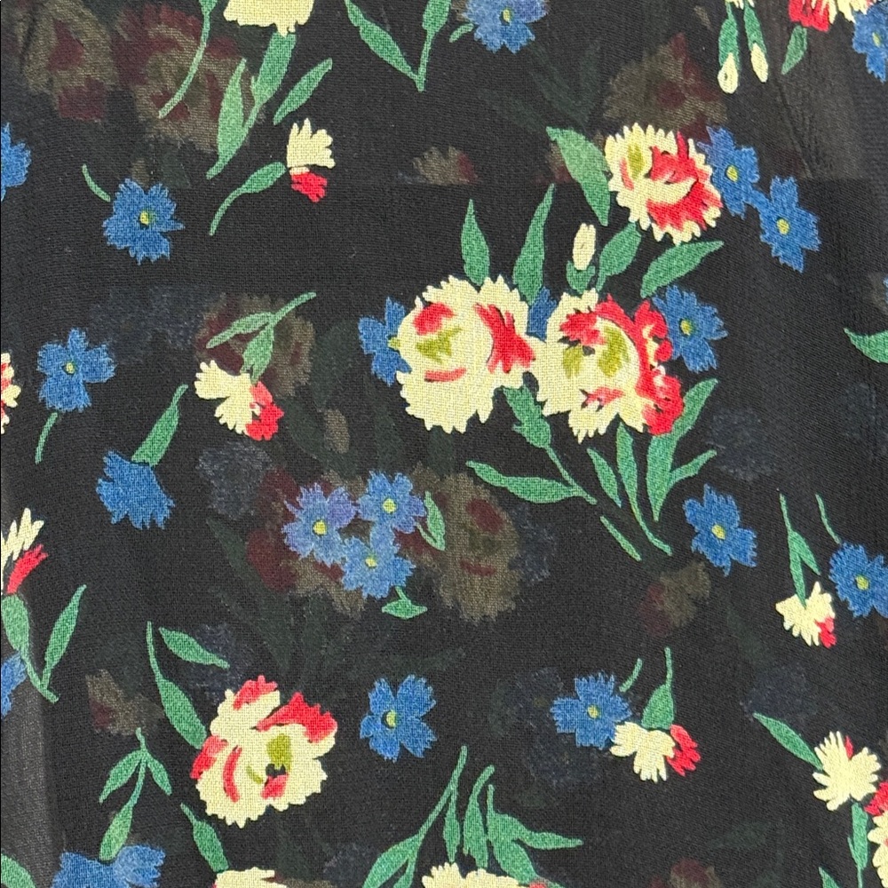 Vintage 90s Banana Republic Floral‎ Midi Dress Cottagecore Coquette Indie Grunge - Picture 10 of 10